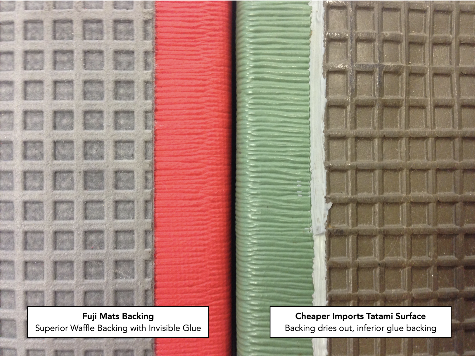 Fuji Mats Tatami Bottom Layer Comparison