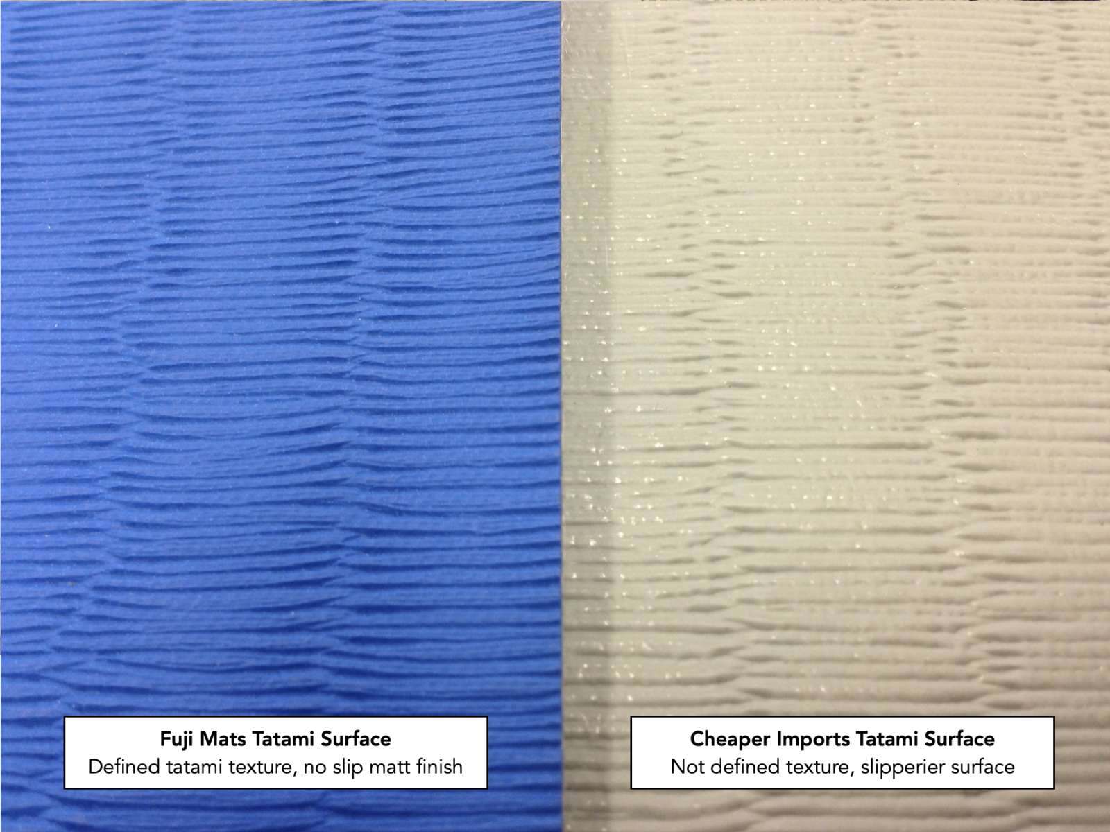 Fuji Mats Tatami Surface Comparison